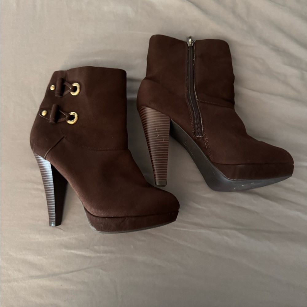 Cute brown booties